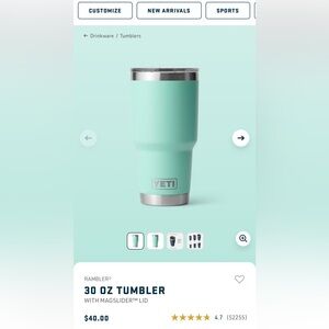 YETI Seafoam Tumbler